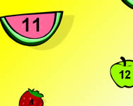 Fruit shoot place value oktat HTML5 jtk