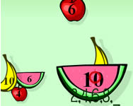 Fruit shoot skip counting oktat HTML5 jtk